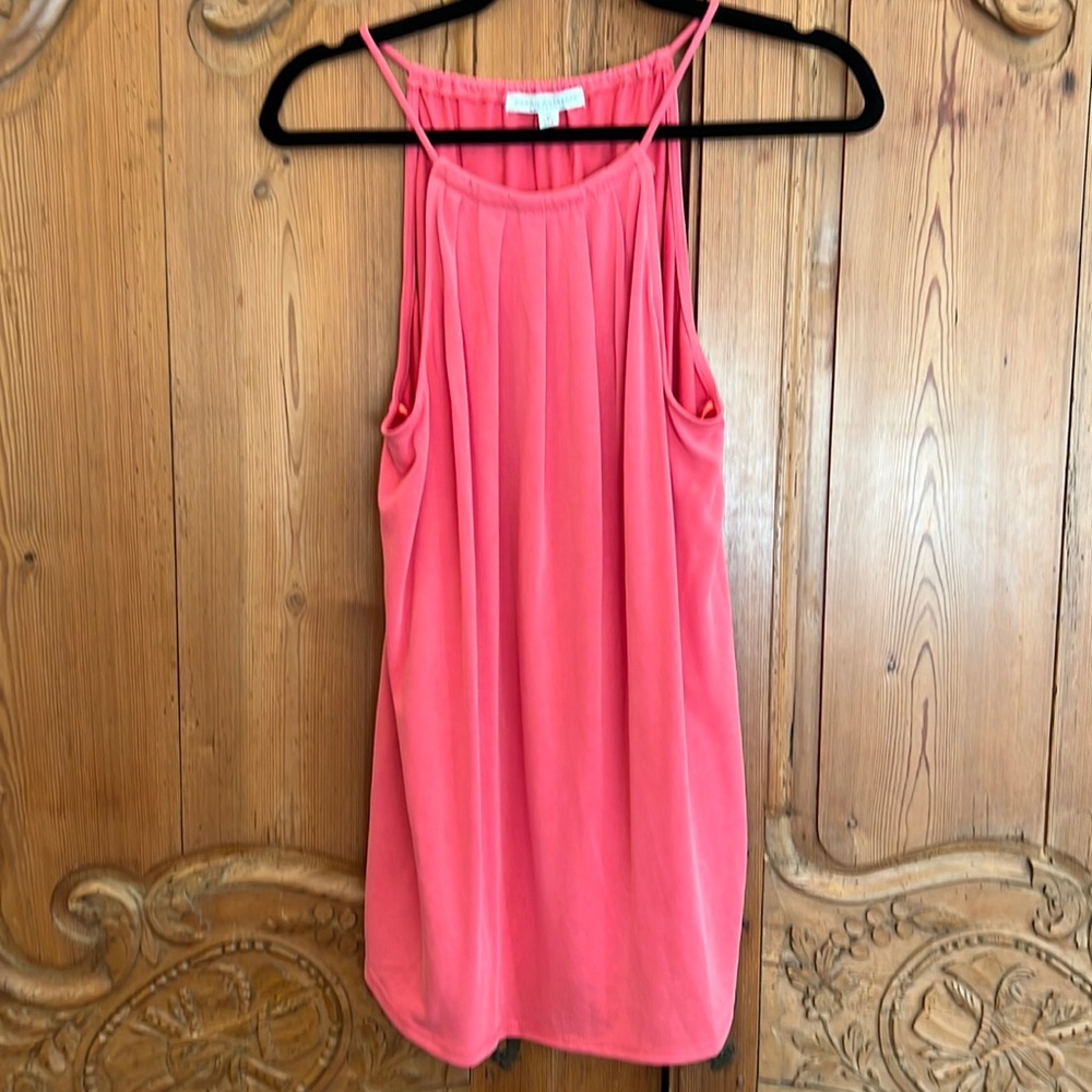 GREEN ENVELOPE, Sleeveless, tank top, polyester, pink salmon, Medium
